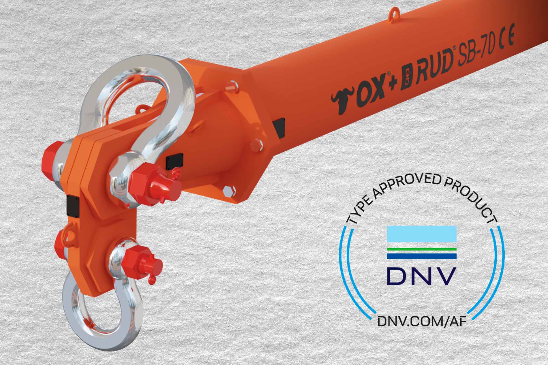Certificado DNV para OX & RUD Balancín de Carga de 9 a 1350t